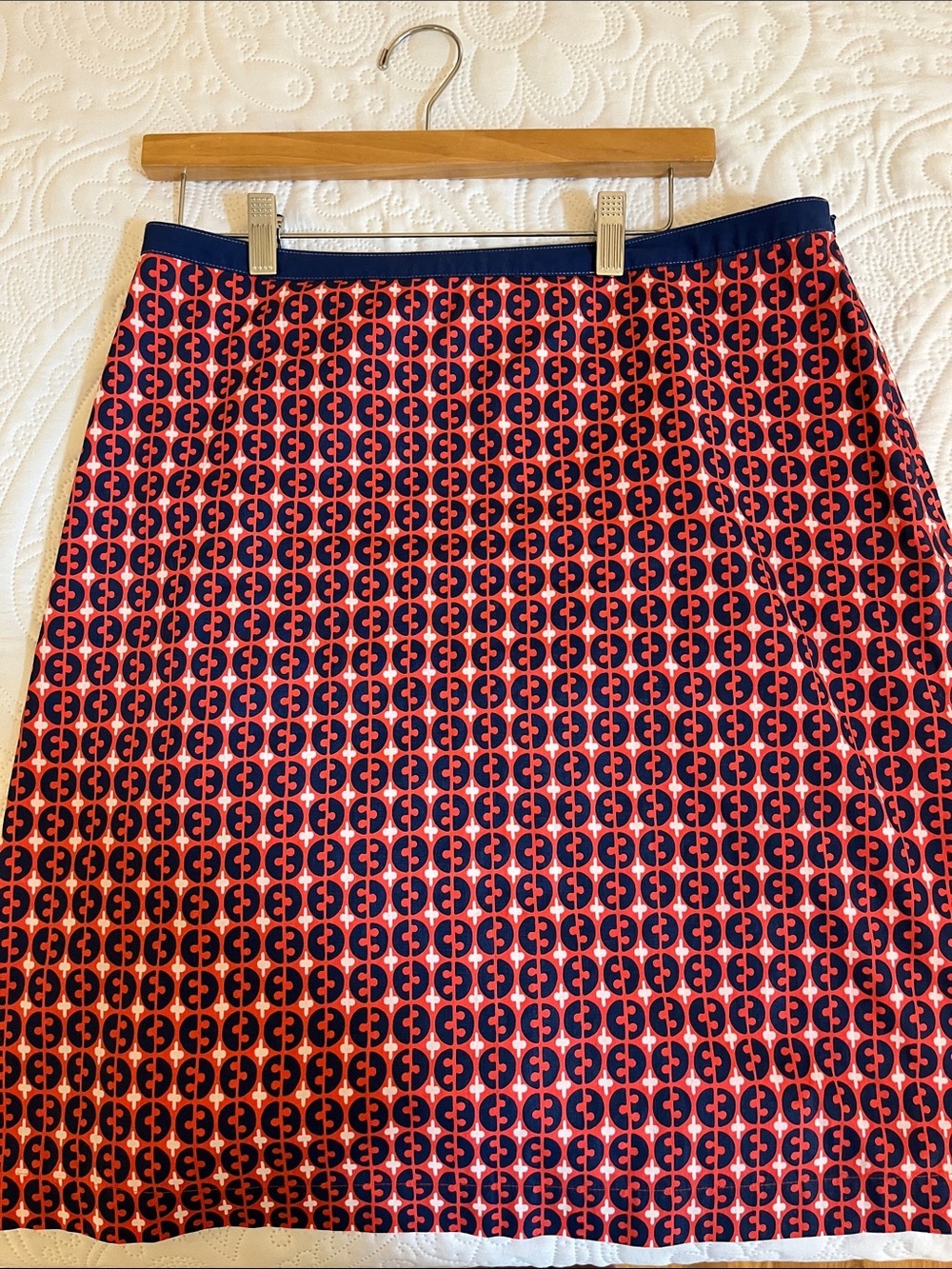 Boden Woman’s Printed Skirt Cotten Size 14